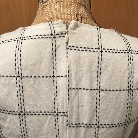 Gently used, white and black stripped dress. With zipper in back. - Picture 3 of 3